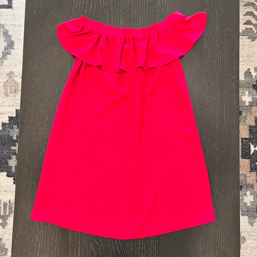 Beautiful Barbie pink Fuschia Chelsea28 Silk dress size XS Like New Condition